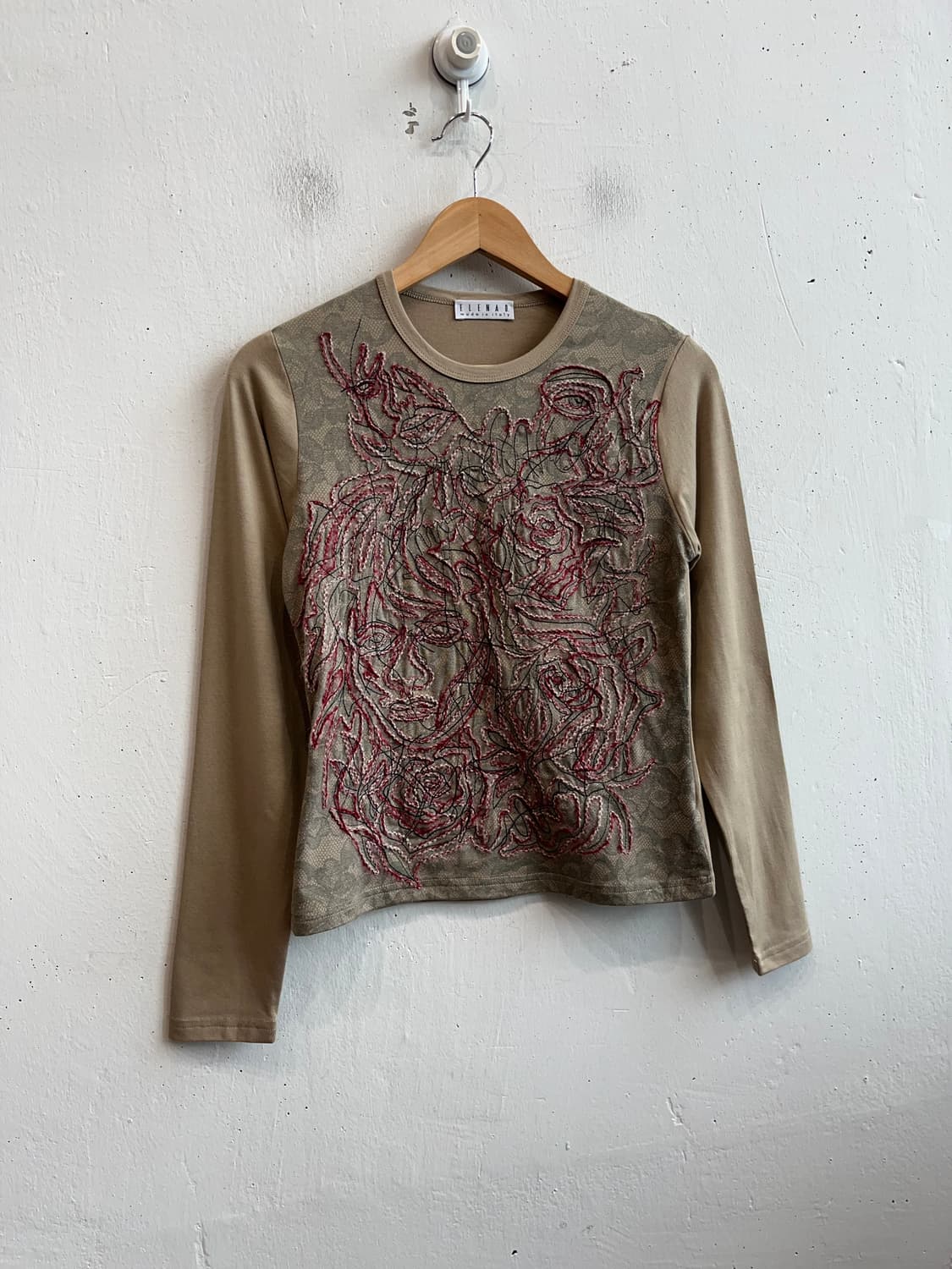 유럽빈티지 ELENAD 자수 롱슬리브 Made in ITALY 상품이미지1