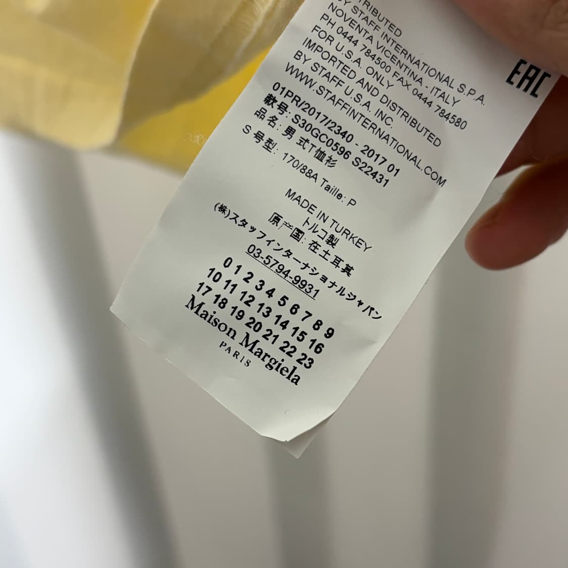 마르지엘라 백스티치 티셔츠 상품이미지4