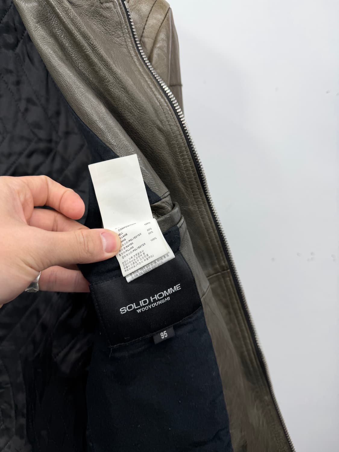 Solid Homme lambskin multi-pocket biker 상품이미지7