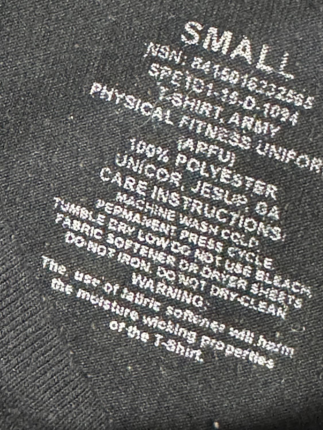 미육군 APFU 체육복 트레이닝복 반팔 티셔츠 (S) (5) 상품이미지6