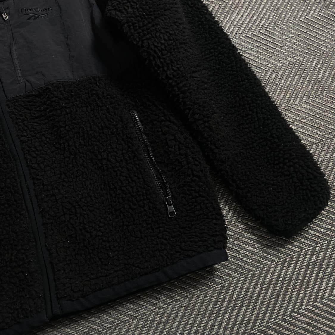 00s 리복 쉐르파 플리스 자켓 블랙y 4657 상품이미지4