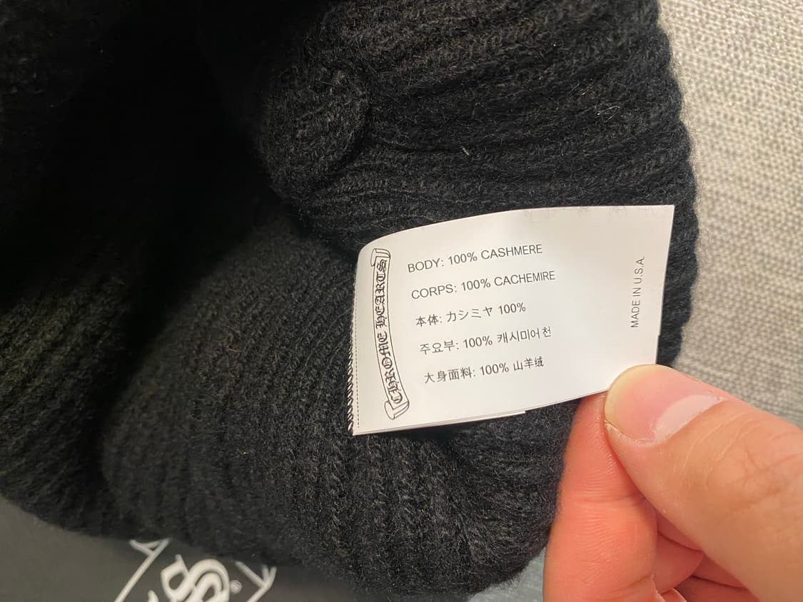 (새제품) 크롬하츠 빅 대디 비니 블랙 상품이미지6