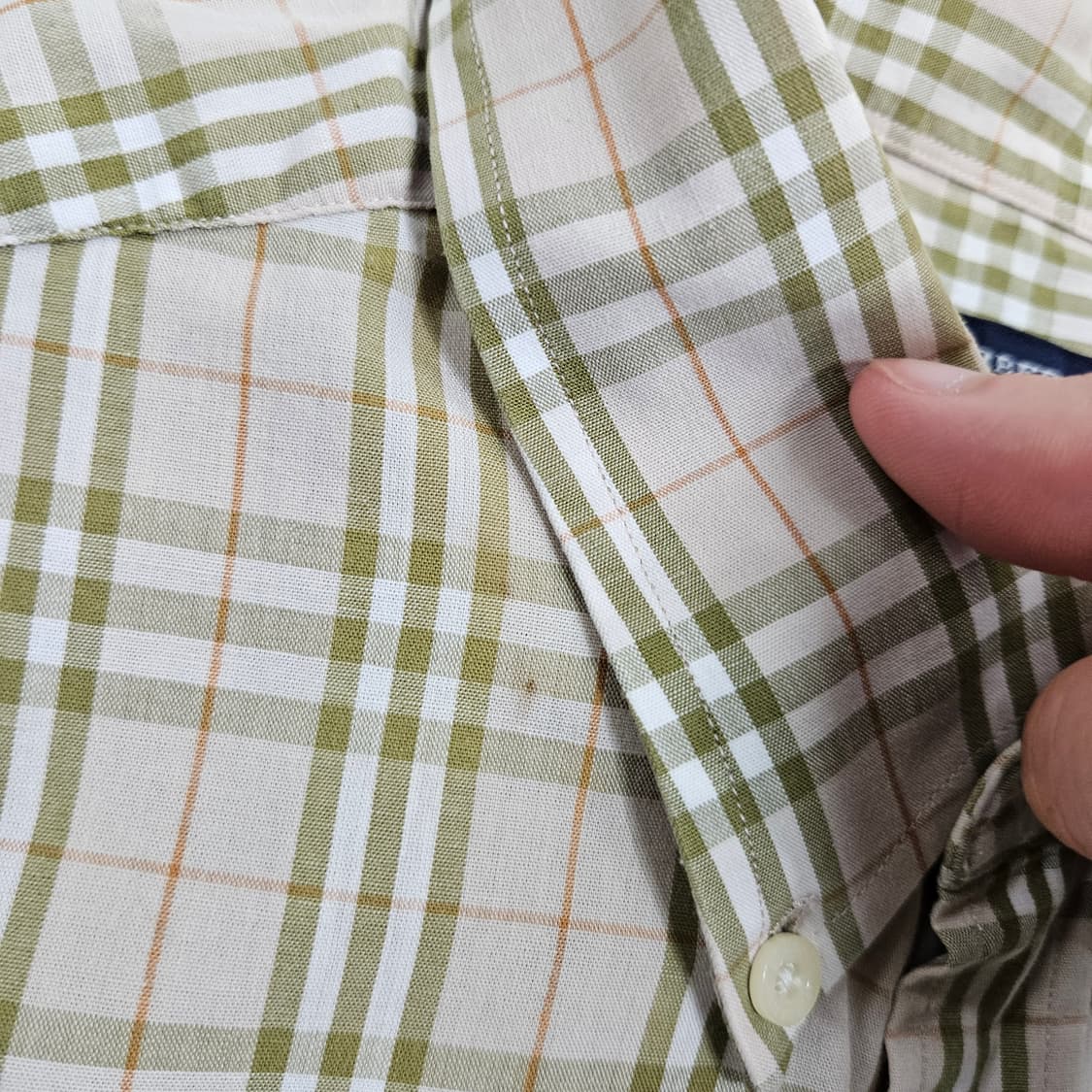 버버리 노바 체크 반팔 셔츠 L 상품이미지8