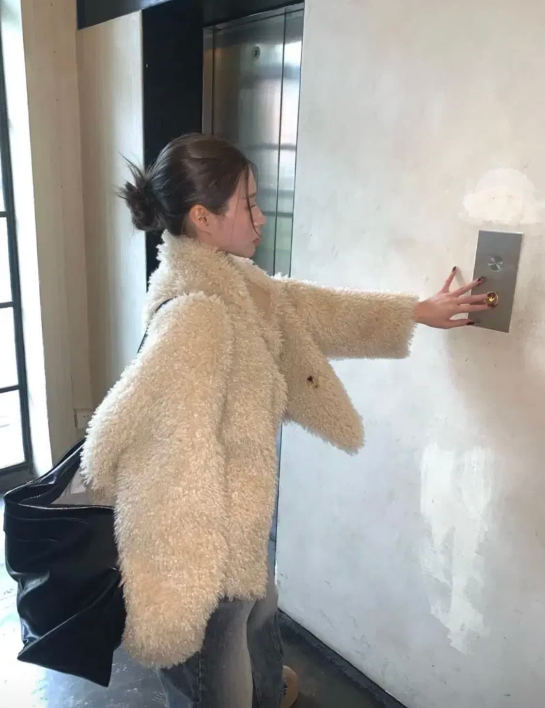 뽀글이 무스탕 겨울 퍼 자켓 상품이미지4