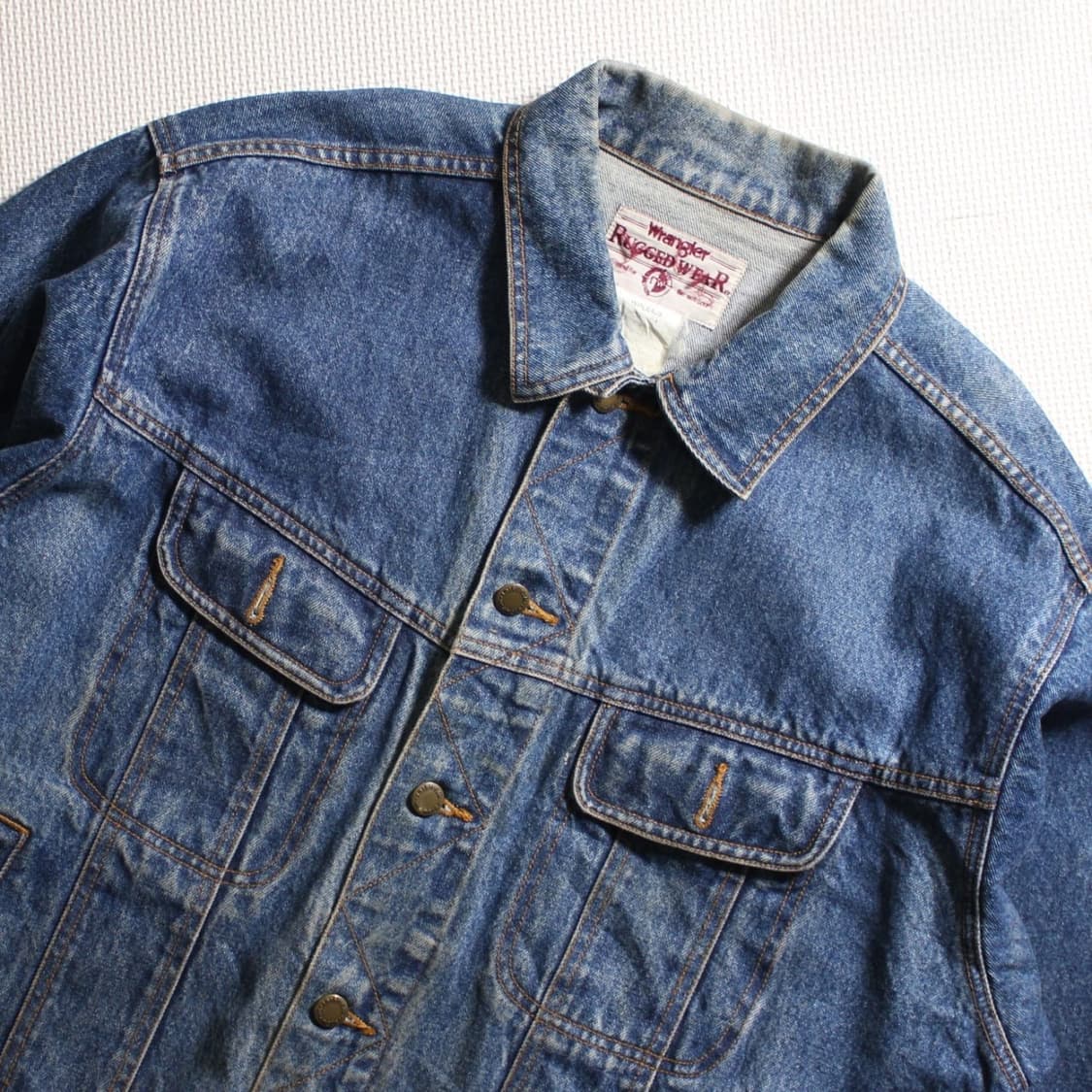 90’s Wrangler 랭글러 워싱 데님 자켓 L018 상품이미지3