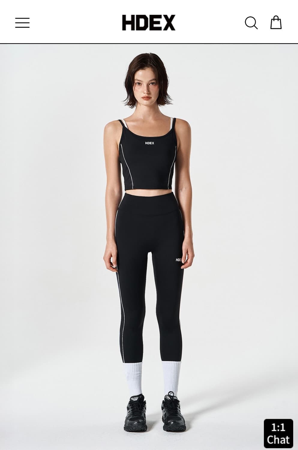 에이치덱스 HDEX 서포트 파이핑 레이어드 브라탑 나이키 상품이미지3