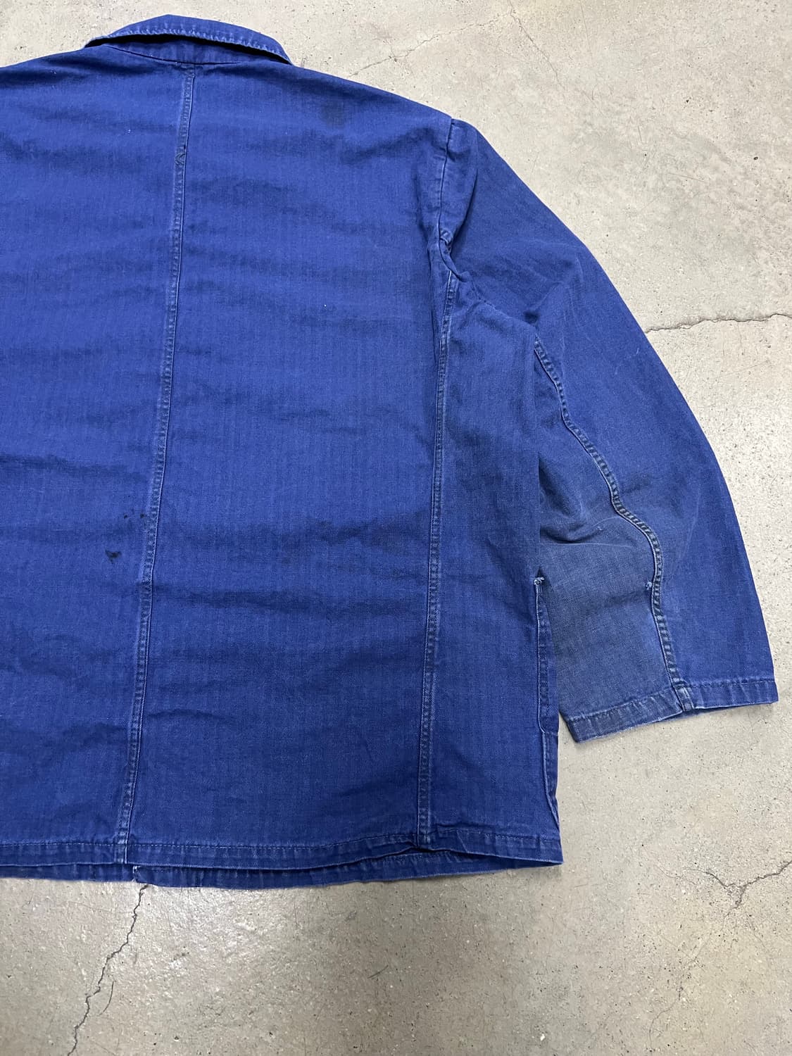 OLD VINTAGE WASHING HBT 헤링본트윌코튼 프렌치워크자켓 상품이미지9