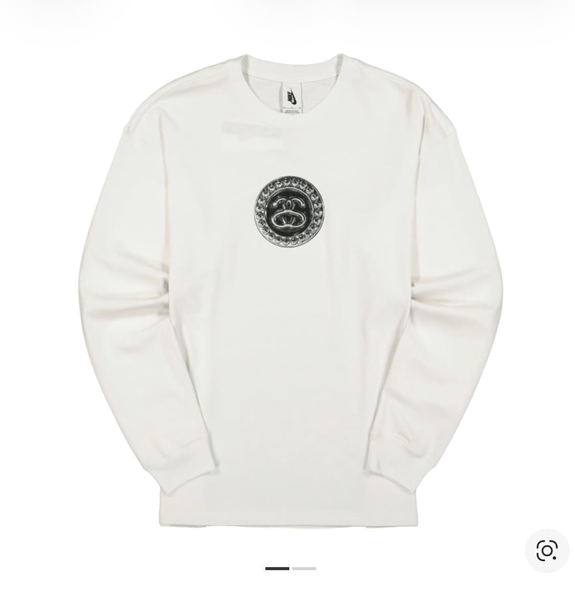 [xs]나이키 x 스투시 빅 스우시 롱슬리브 티셔츠 화이트 - US/EU 상품이미지1