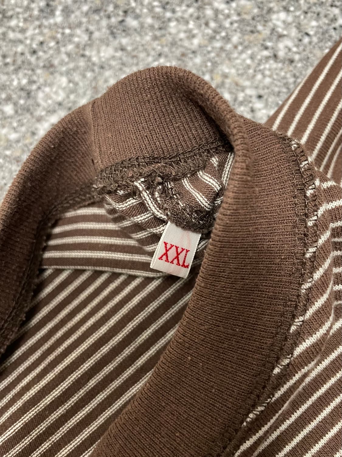 단톤 스트라이프 긴팔 보더티 사이즈 XXL 상품이미지4