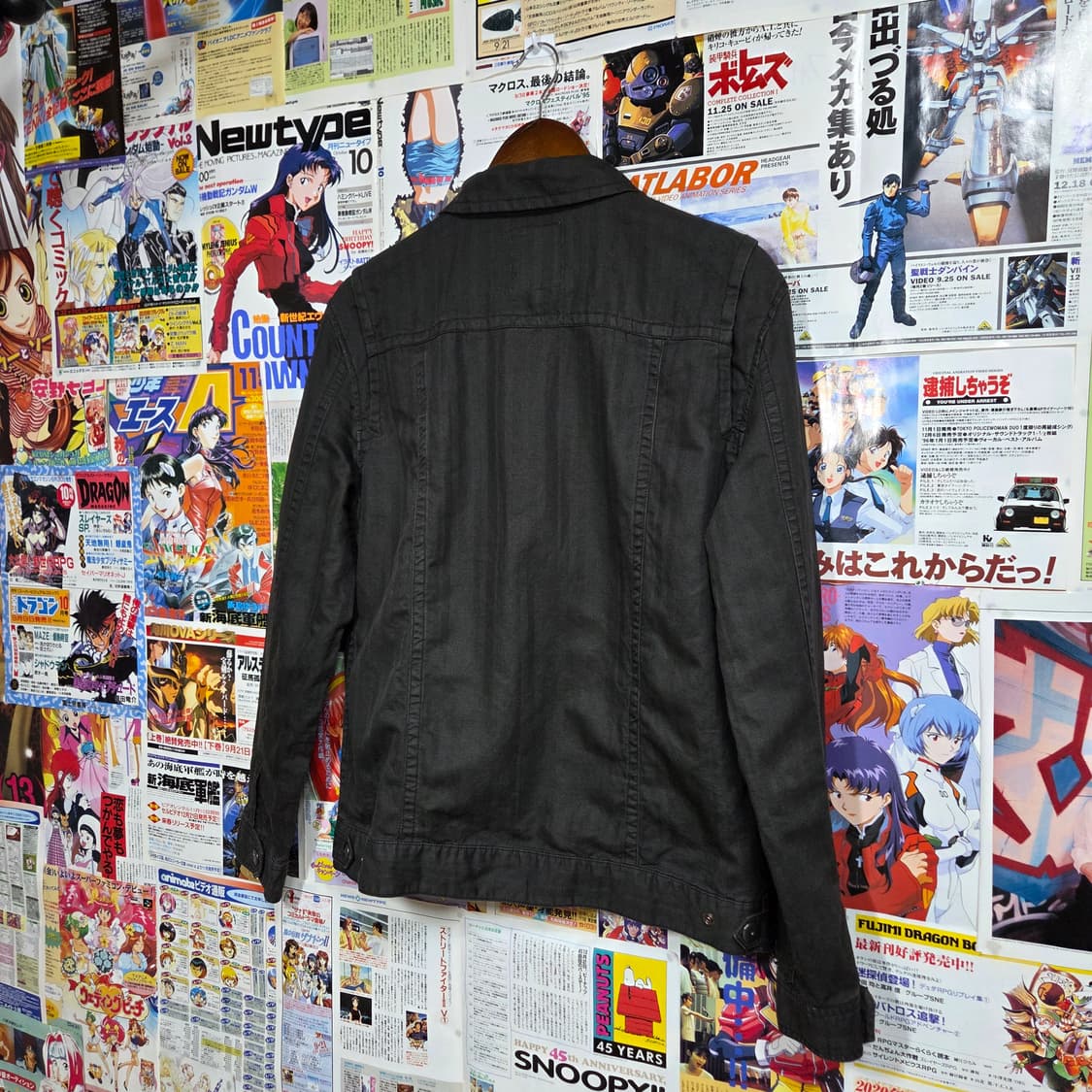 JPN 블랙 펑크 락시크 코튼 셔츠 집업 상품이미지5