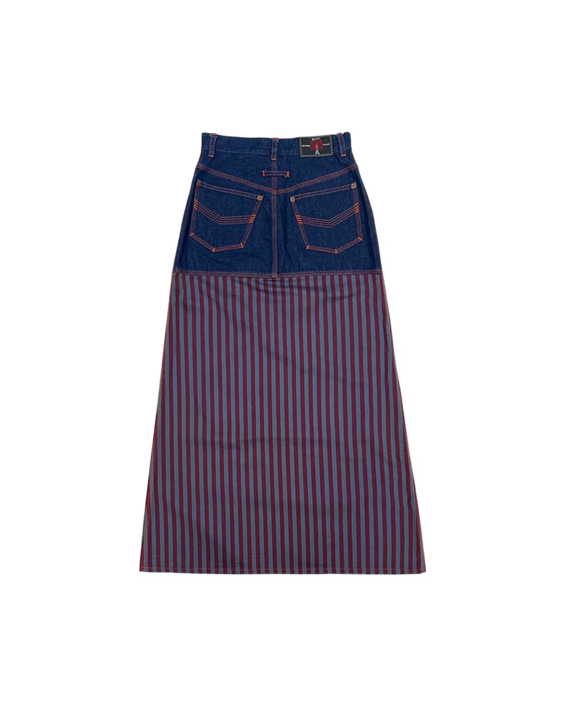 장 폴 고티에 Jean’s 90s 스트라이프 패널 데님 스커트 상품이미지5