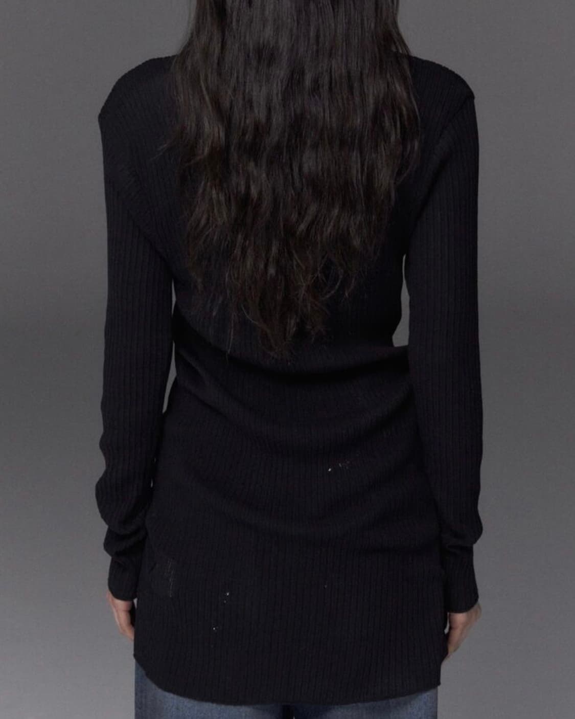 스튜디오테이블 니트 원피스 블랙 상품이미지5