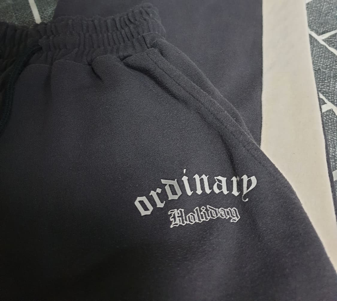 오디너리홀리데이 세미와이드 스웨트 팬츠 (28) 상품이미지2