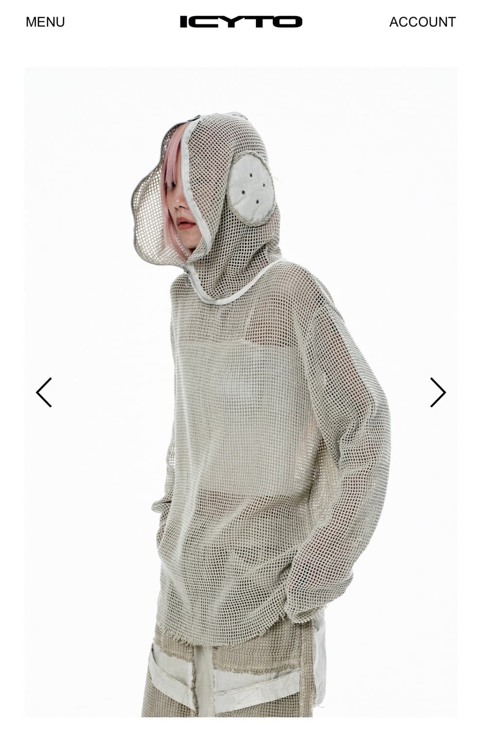 ICYTO 아이시토 메쉬 집 후디 상품이미지9