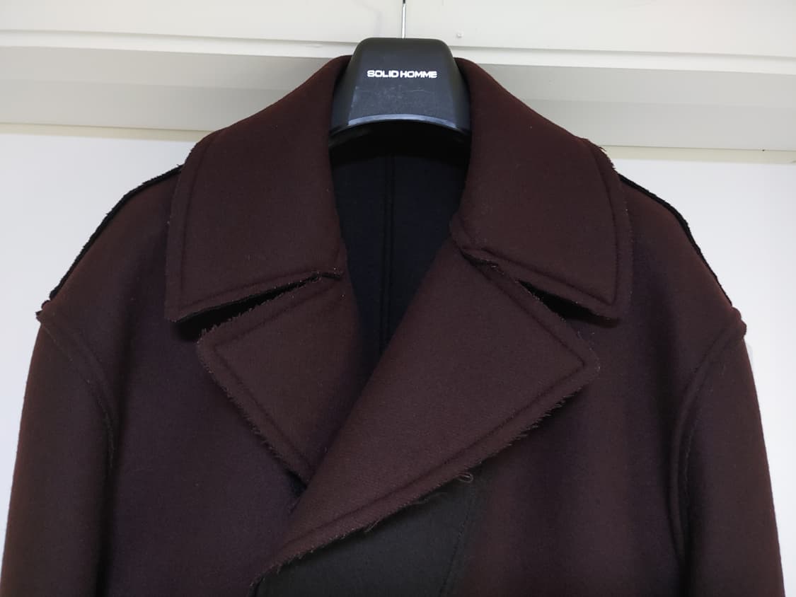 우영미 컬렉션 런웨이 이중 펠트울 코트 팝니다 상품이미지4