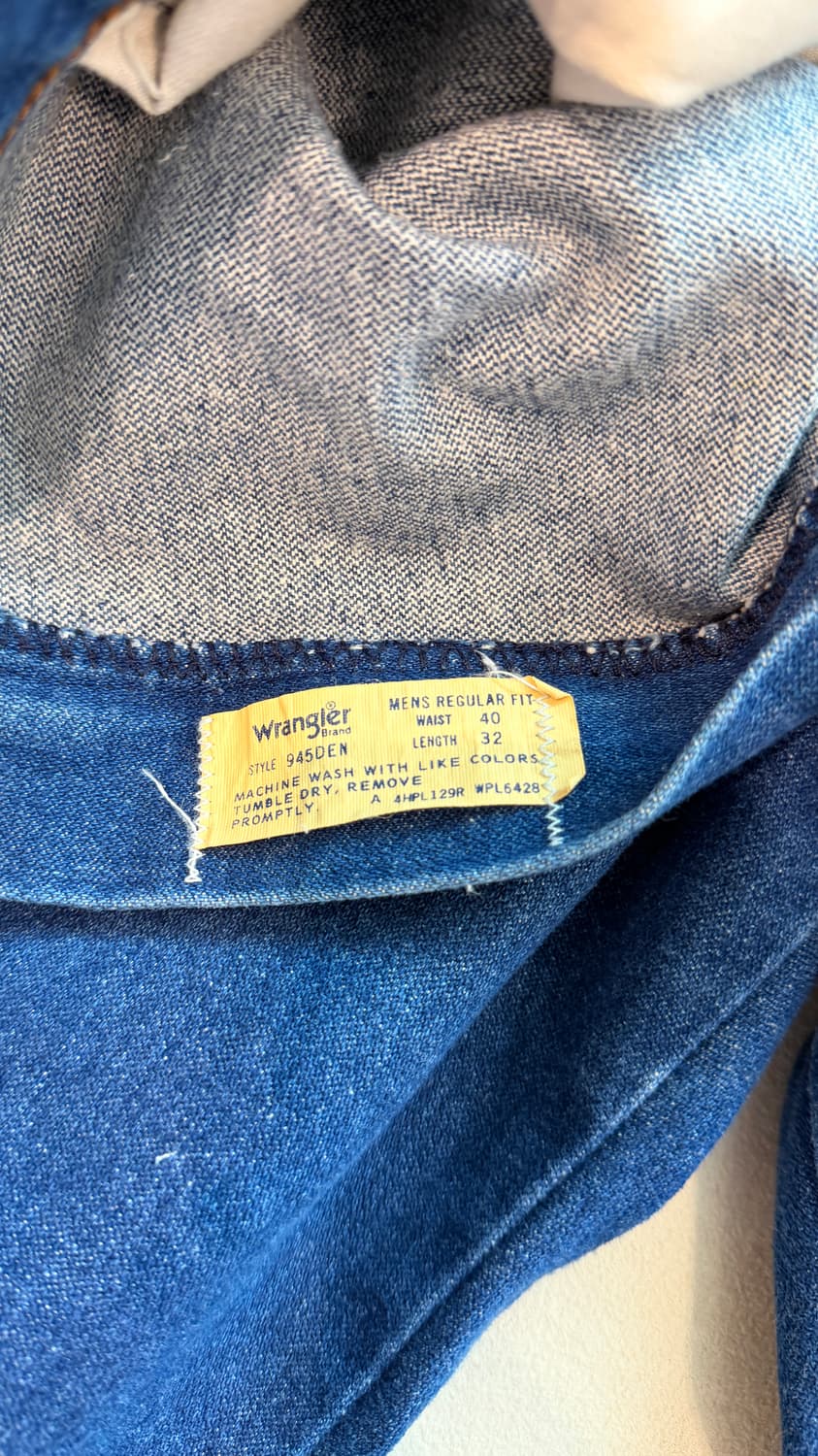 80s 랭글러 wrangler 부츠컷 데님 945den 상품이미지3