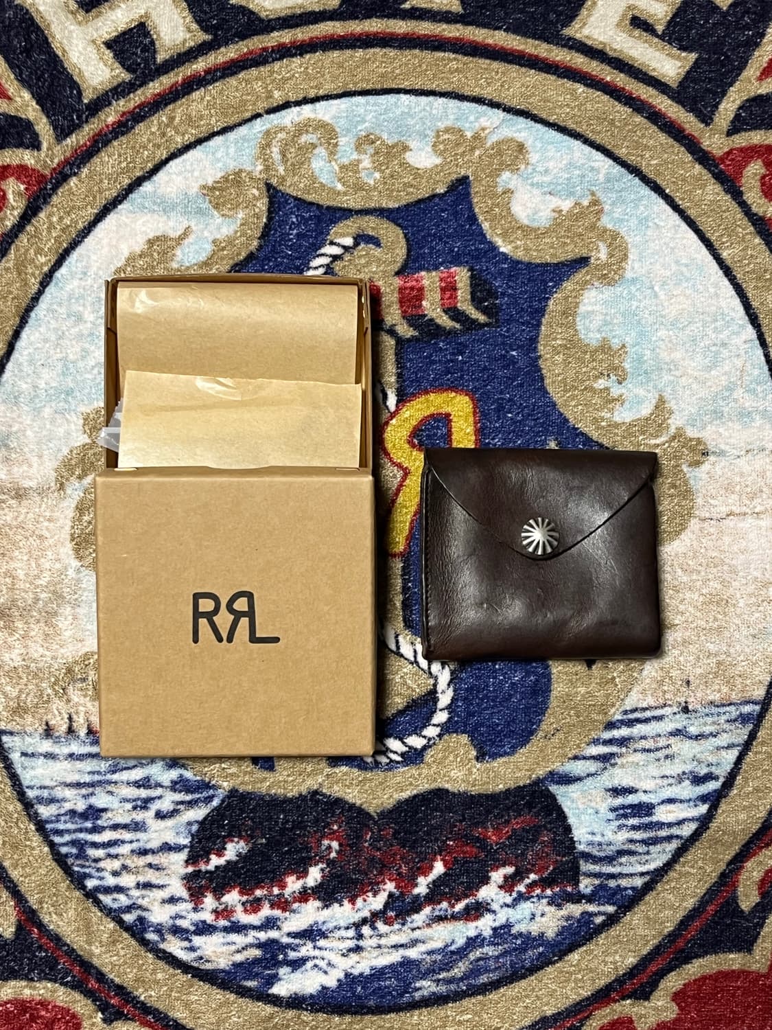 RRL 콘초 레더 월렛 더블알엘 지갑 상품이미지1