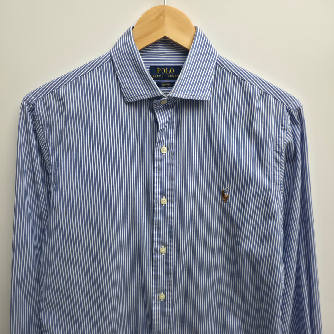 [M] 폴로 랄프로렌 스트라이프 셔츠 블루 상품이미지2