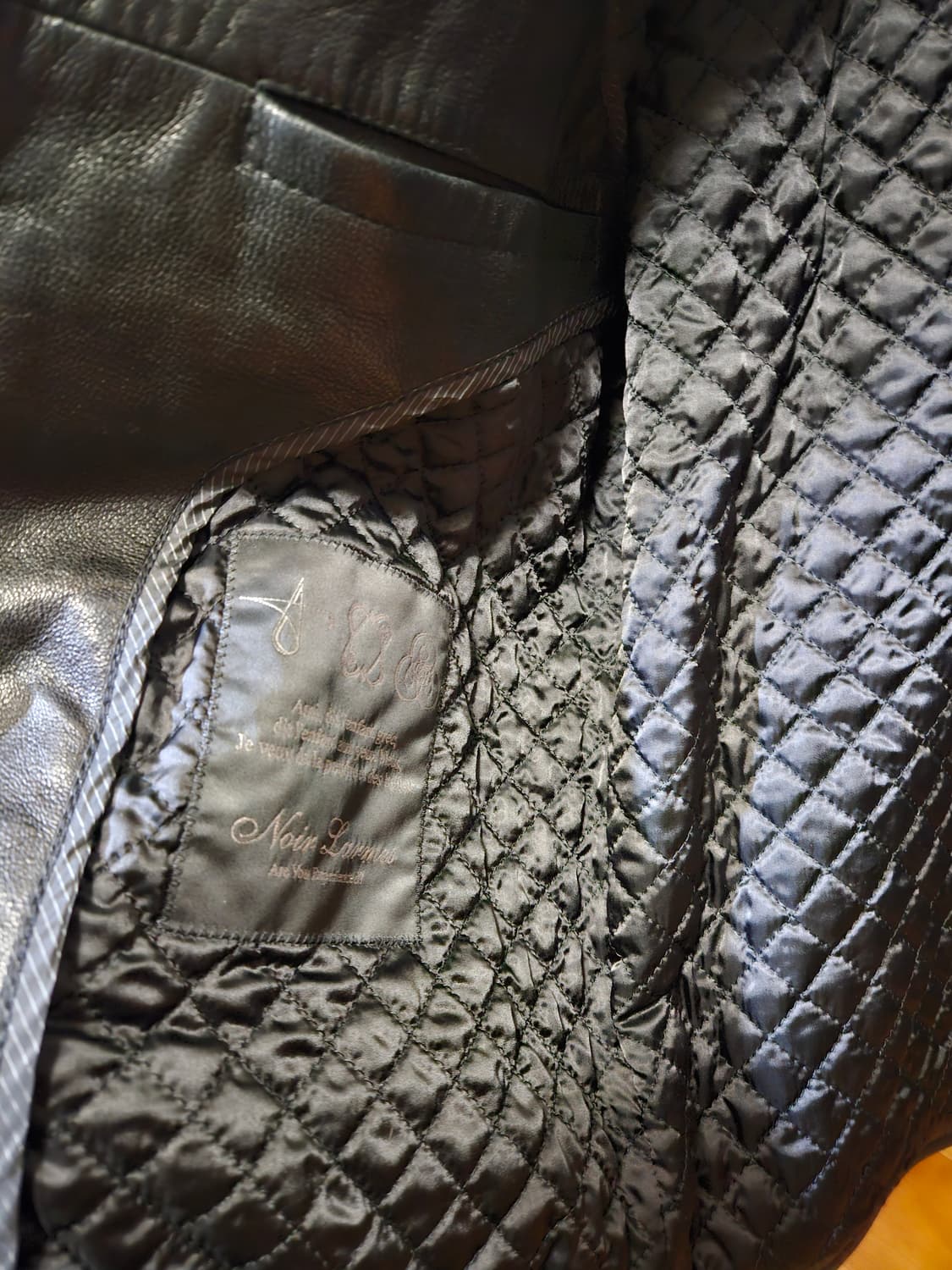 46사이즈) 느와르 라르메스 BLACK LABEL 블랙라벨 스탠드카라 상품이미지5