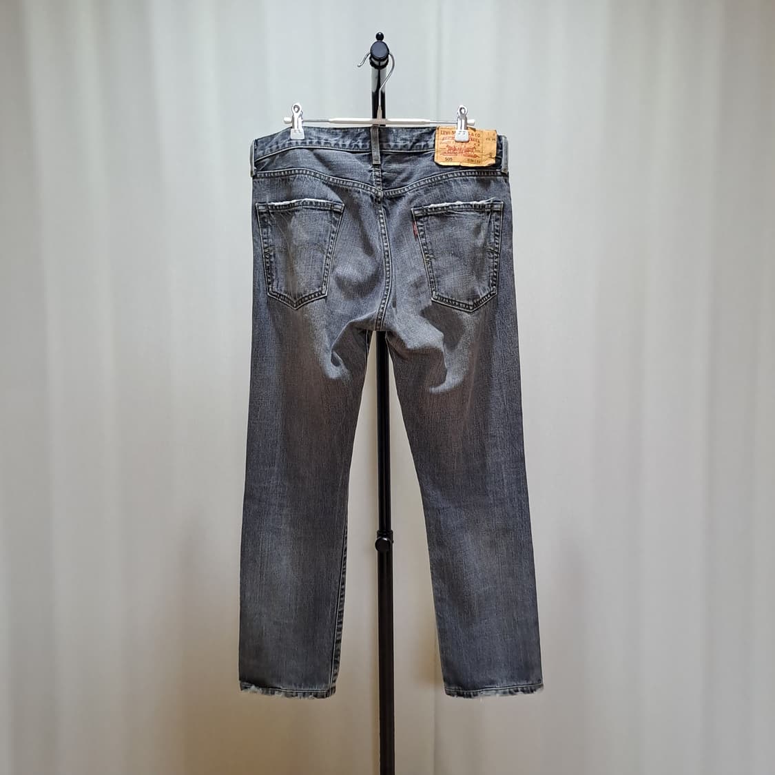 (택포) 00's 리바이스 505 JAPEN 흑청 데님팬츠 34 A916 상품이미지4
