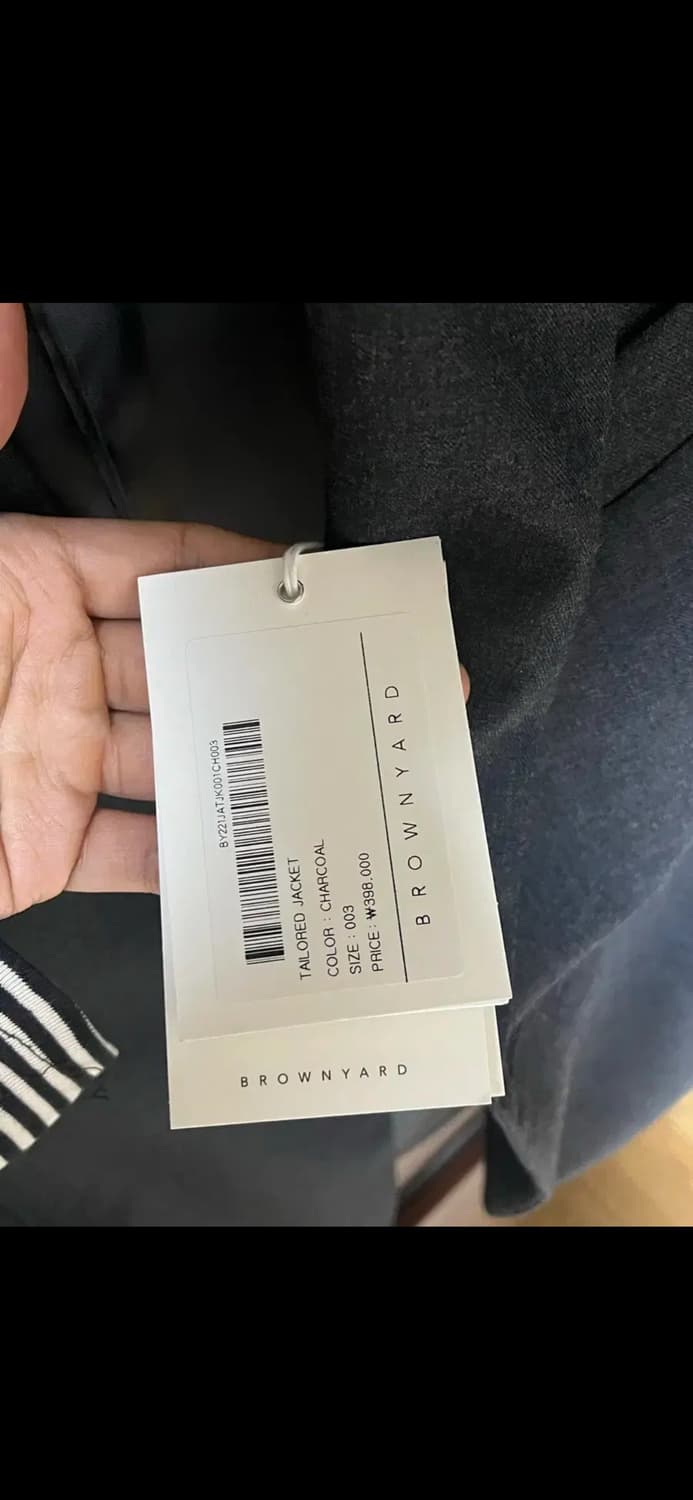 (3)브라운야드 22ss 테일러드 자켓 차콜 상품이미지4