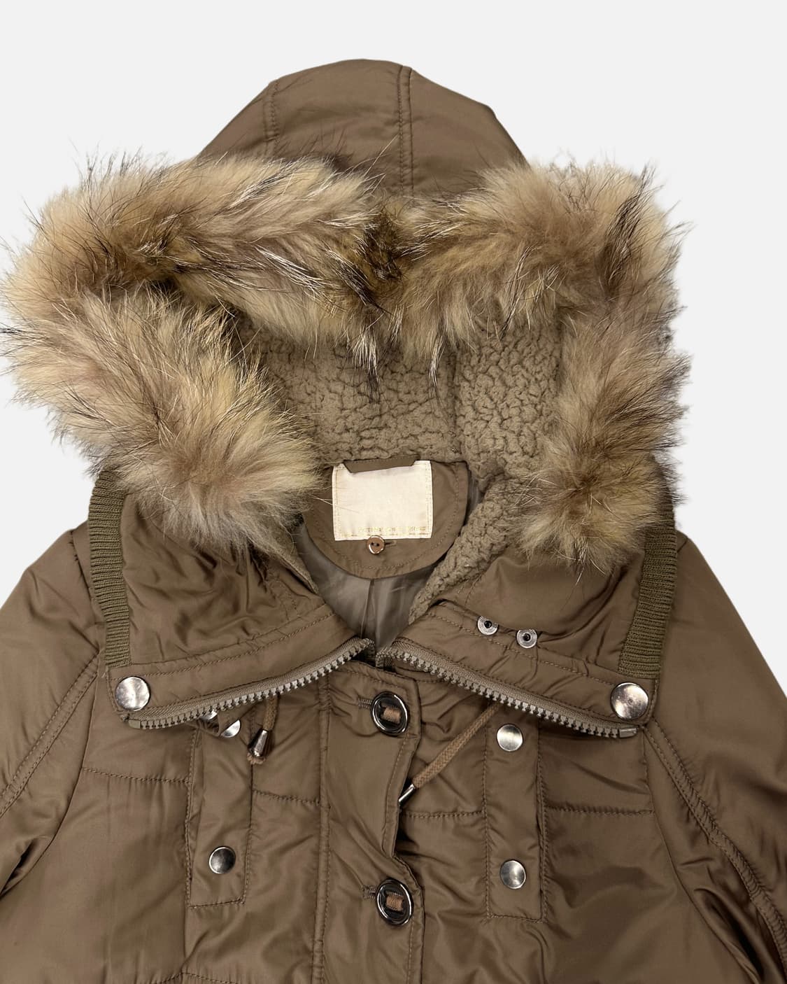 brown fur hood jumper 상품이미지4