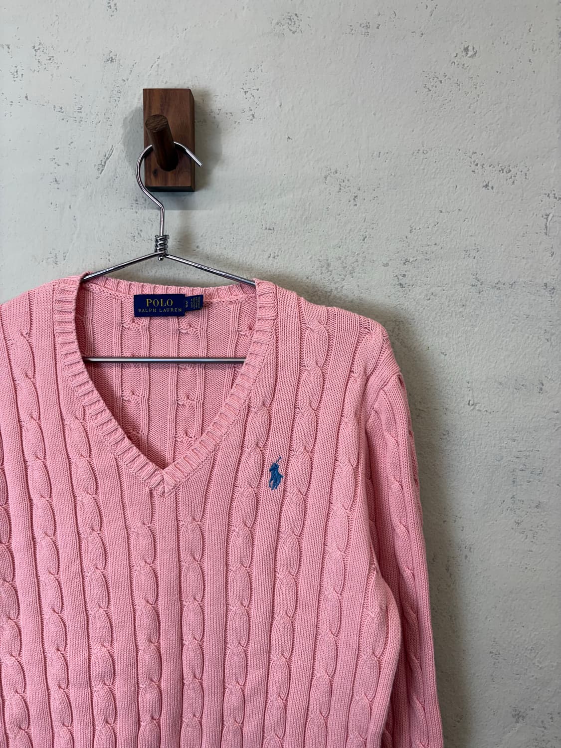 폴로랄프로렌 케이블 니트 핑크 상품이미지2