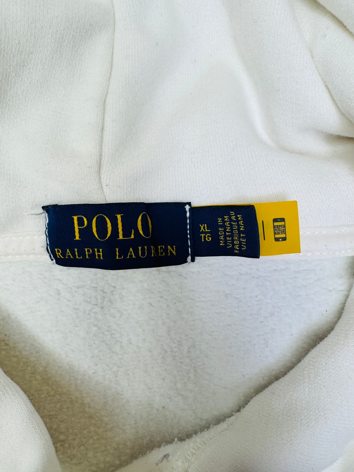 폴로 랄프로렌 스트라이프 로고 플리스 후드 XL 상품이미지4