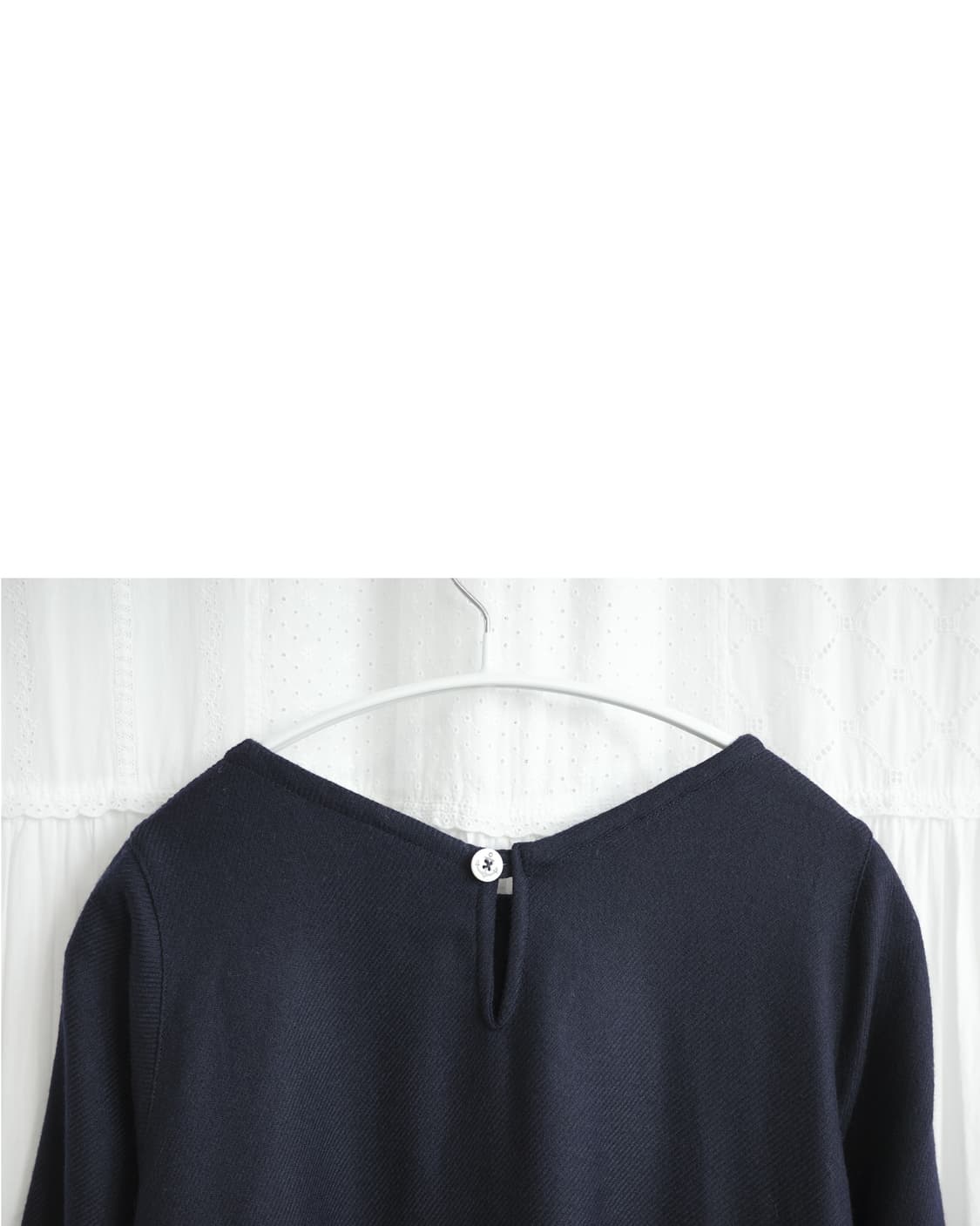 Navy A-line one-piece 상품이미지4