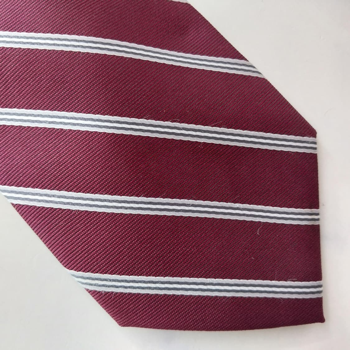 마이클 코어스 넥타이 와인 스트라이프 A+등급 K2211 상품이미지6