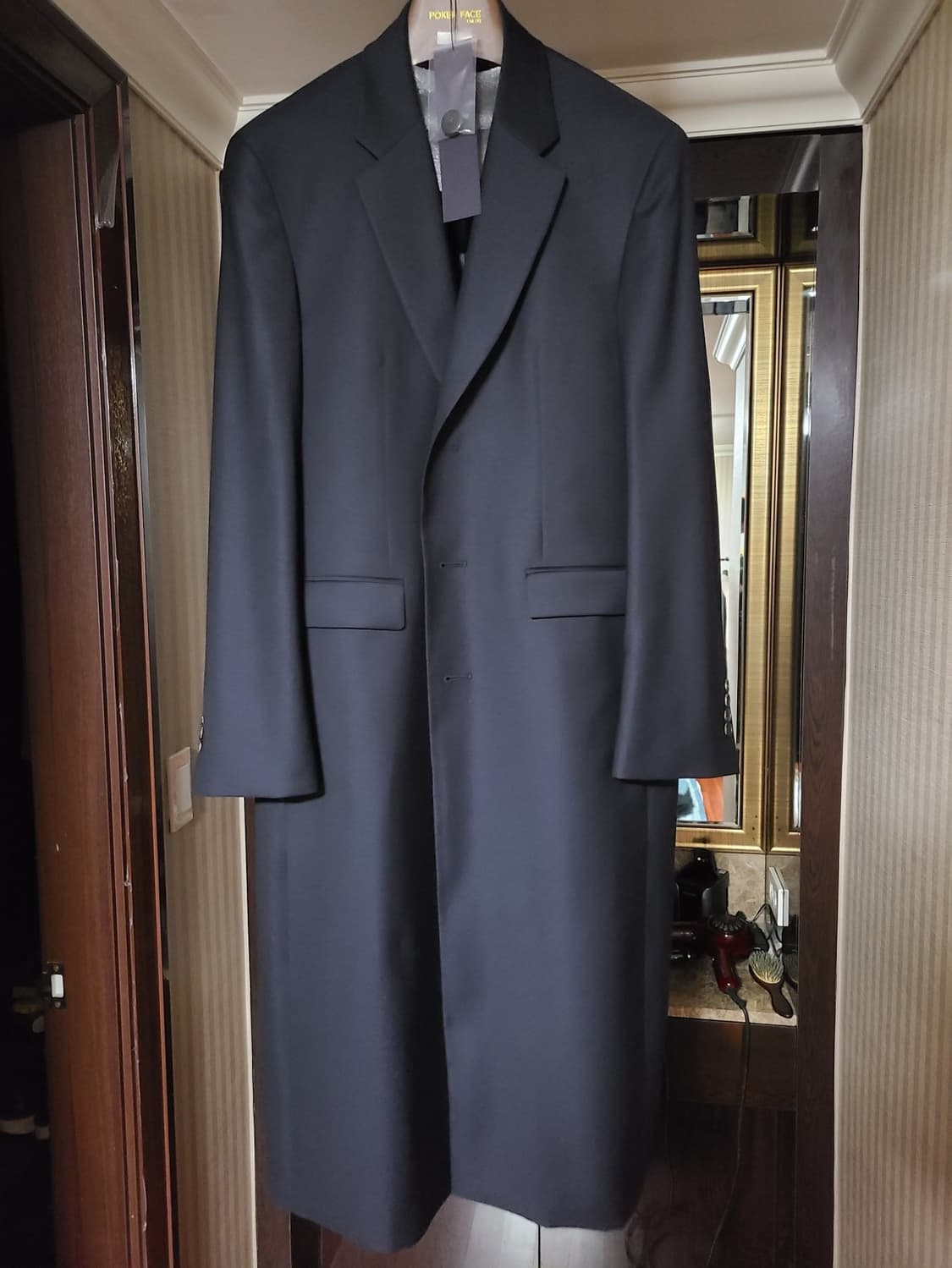 포커페이스 롱블레이저 싱글코트 48 다크네이비 상품이미지1