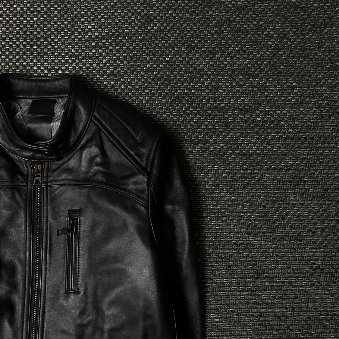 페리엘리스 블랙 멀티포켓 가죽 자켓 95 상품이미지3