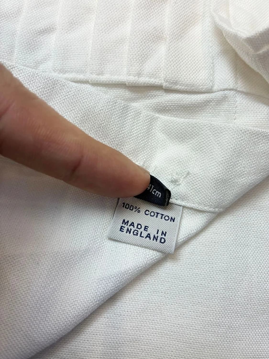 드레익스 코튼 플리츠 버튼다운 화이트 셔츠 PN5794 상품이미지8