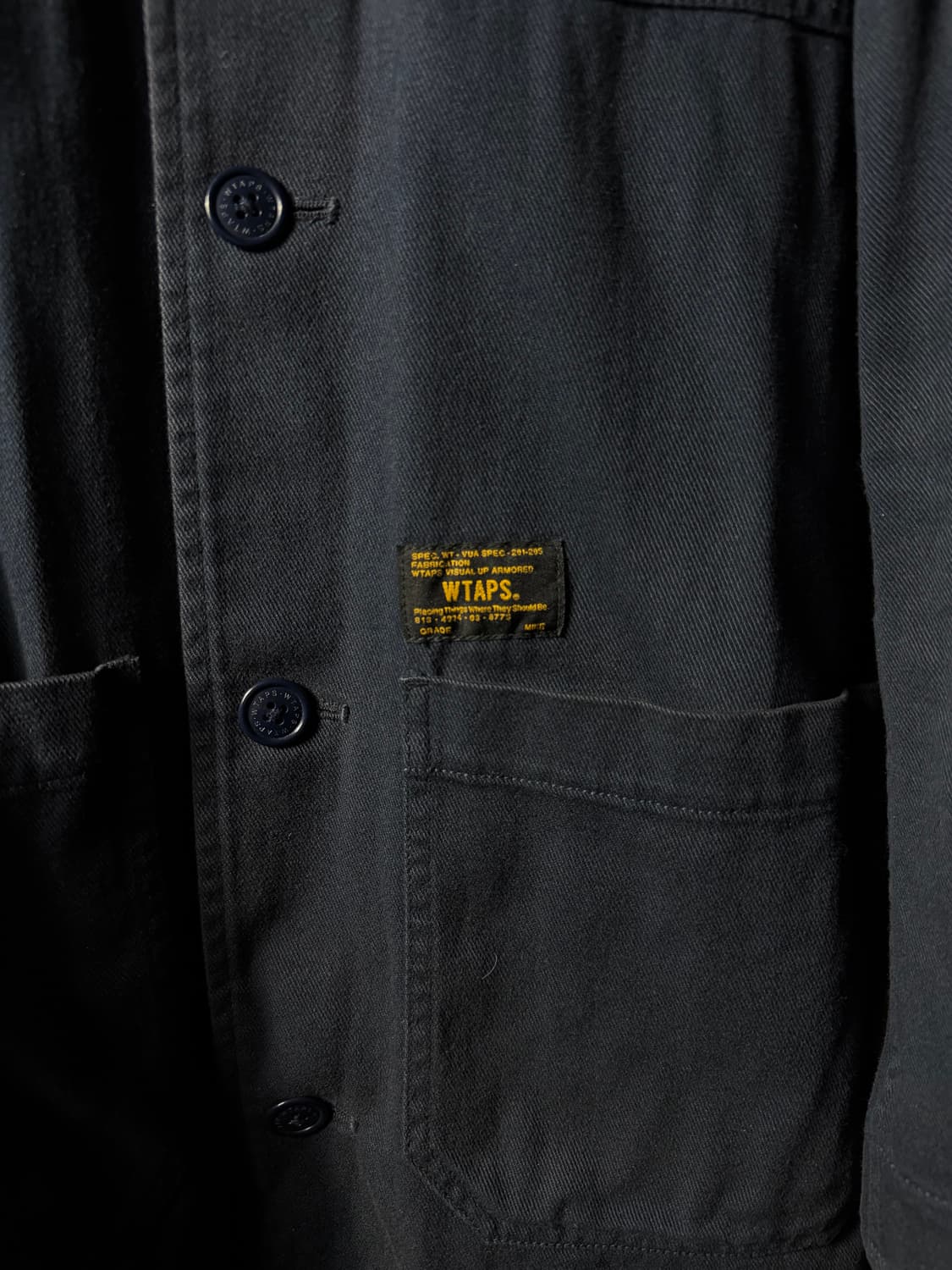 더블탭스 코튼카라 샵코트 상품이미지5