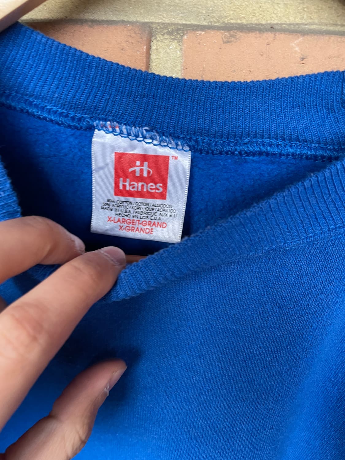 [XL] 80s Hanes USA 헤인즈 블랭크 스웻셔츠 크루넥 상품이미지2