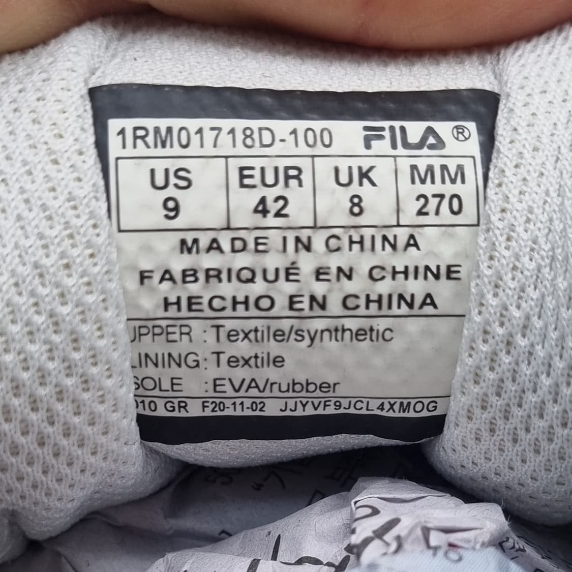 휠라 키네마틱 남성운동화270  상품이미지6