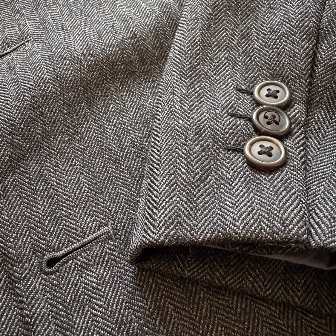 제이프레스 헤링본 3버튼 자켓 상품이미지5