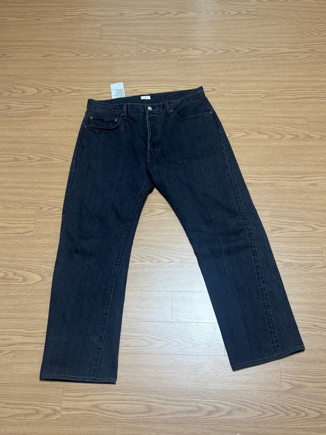 시오타 스트레이트 5p 데님 블랙 상품이미지2