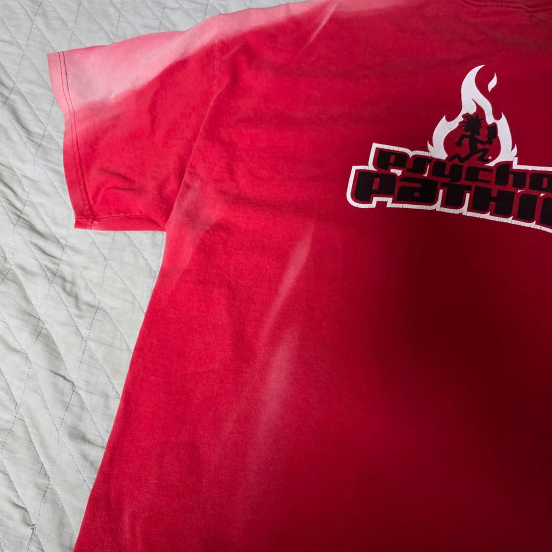 [3XL] 00s ICP 스타 해칫맨 빈티지 랩티 밴드티 페이드 레드 상품이미지9