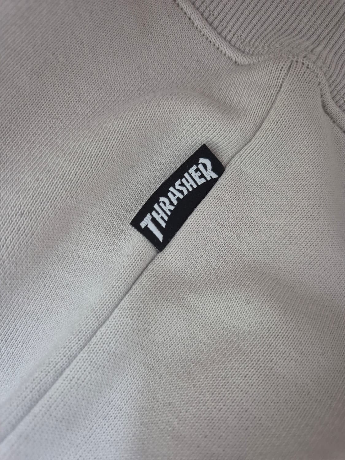 Thraher 트레셔 후드티 (회색, 기장 짧음, L) 상품이미지4