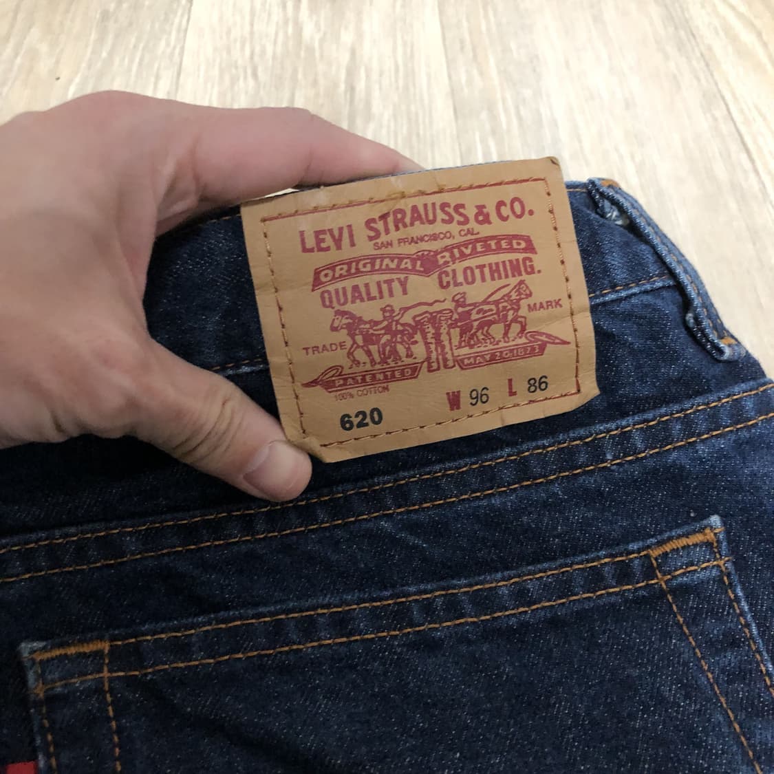 (38) 리바이스 Levi's 620 와이드핏 중청 데님 상품이미지9