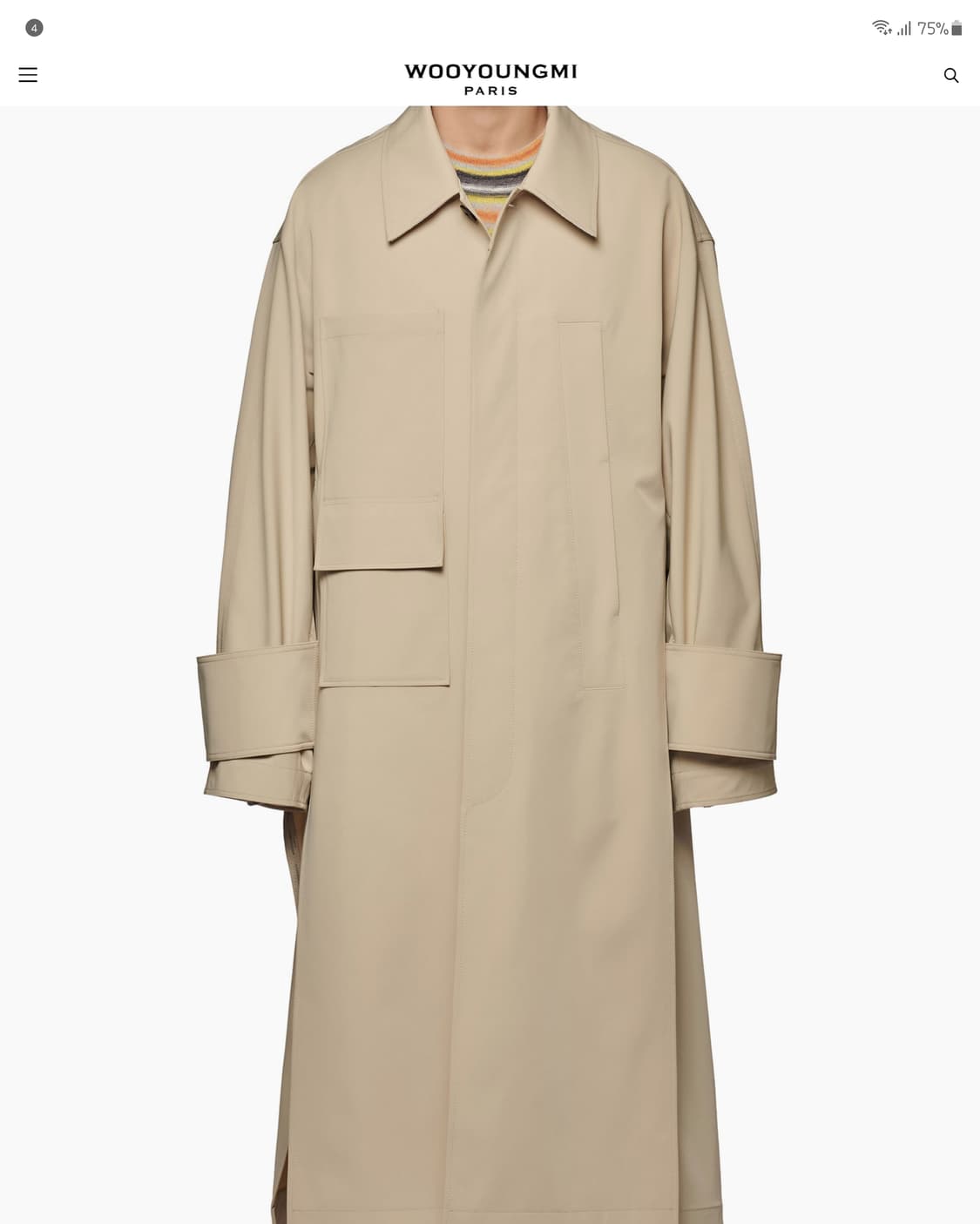 우영미 20SS 컬렉션 트렌치 맥코트 상품이미지1