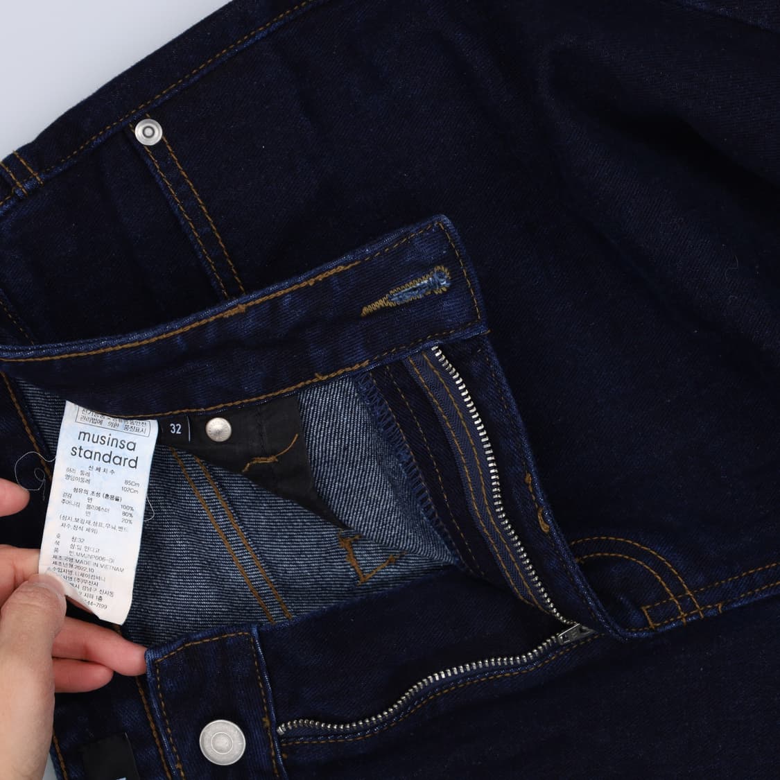 32 무신사스탠다드 와이드 데님팬츠 0311H1 상품이미지4