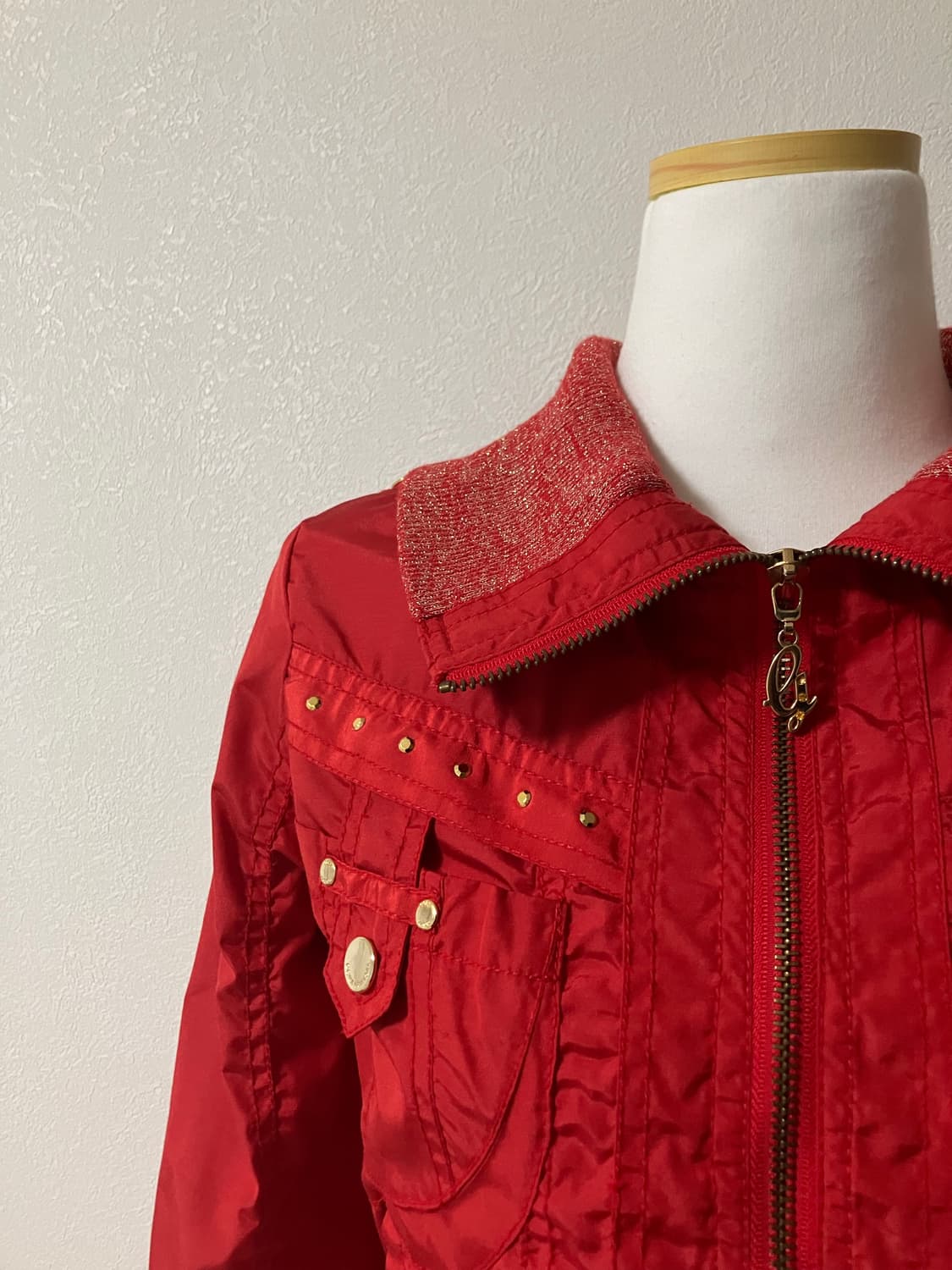 GGPX 지지피엑스 나일론 크롭 항공점퍼 y2k 오네갸루 라떼갸루 상품이미지2