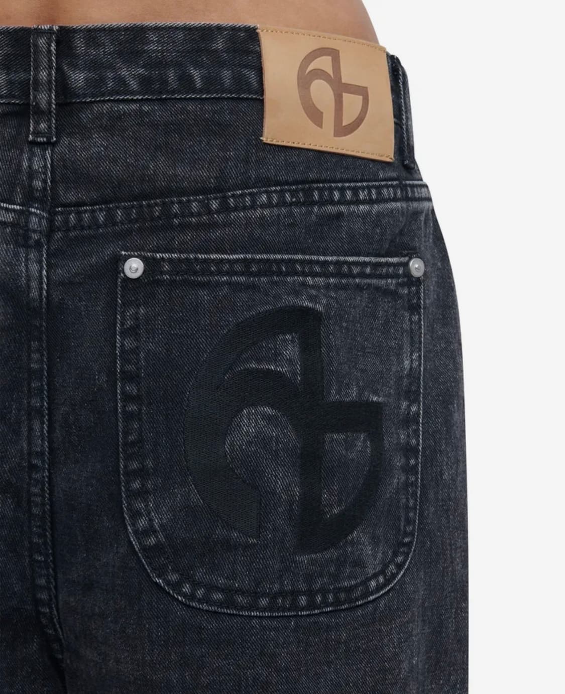 (NOMANUAL) 노매뉴얼 세미 와이드 데님 팬츠 (L,34) 상품이미지6