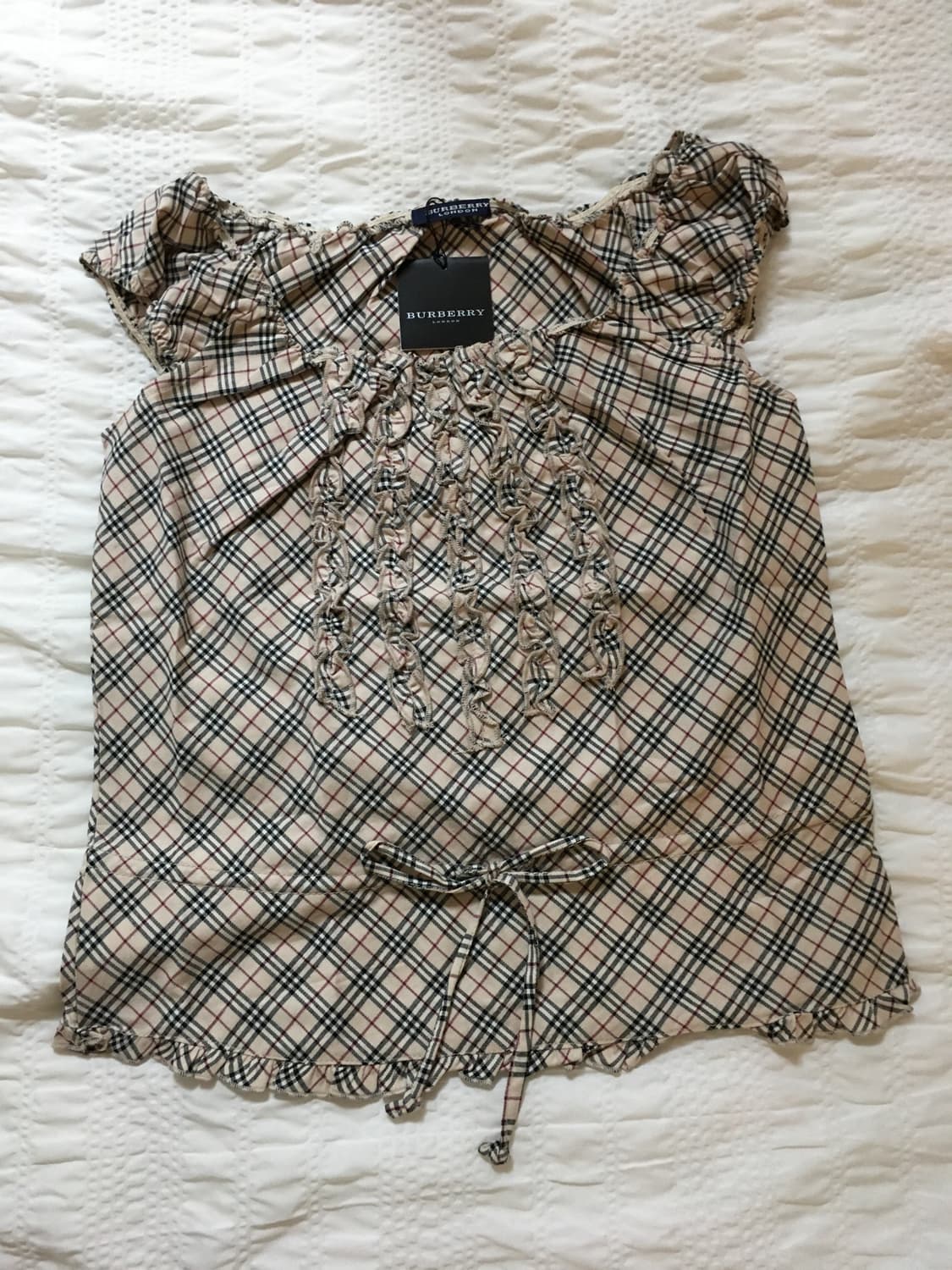 택제품) burberry london label 노바체크 나시 상품이미지3