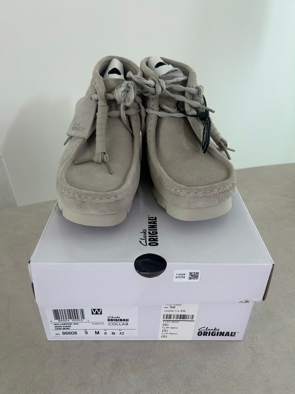 파프 x 클락스 왈라비 베이지 uk8 상품이미지3