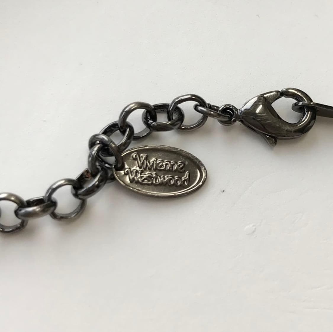 비비안웨스트우드 아카이브 엔틱 황동 블랙 원석 빅orb 팬던트 목걸이 상품이미지9