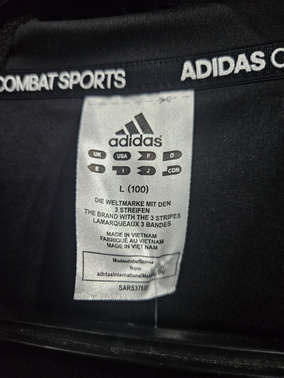 아디다스 삼선 블랙 남성 슬림핏 95~100 후드집업 자켓  상품이미지3