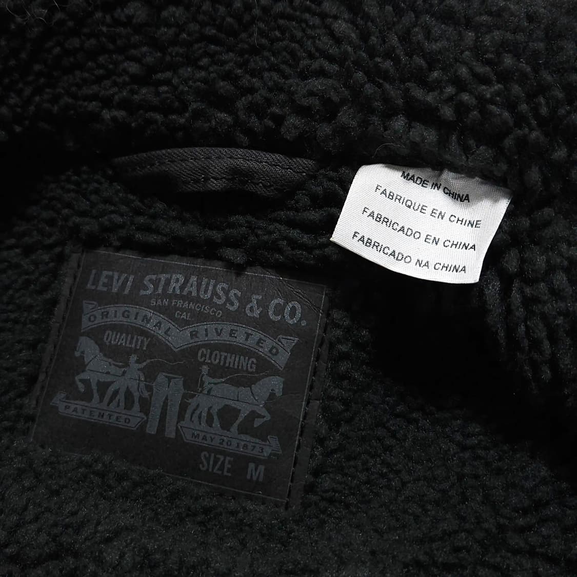 100)LEVIS 리바이스 쉐르파 트러커 자켓 카키그레이 상품이미지8
